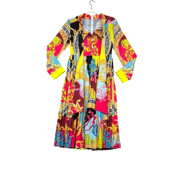 H&M Dresses & Skirts - H&M Women's Size 8 Multicolor Baroque Print Dress